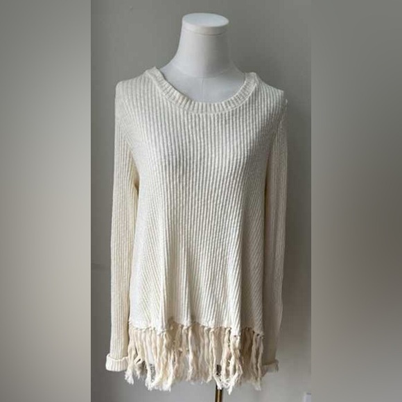 Anthropologie| Ribbed Fringe Sweater - Picture 5 of 5